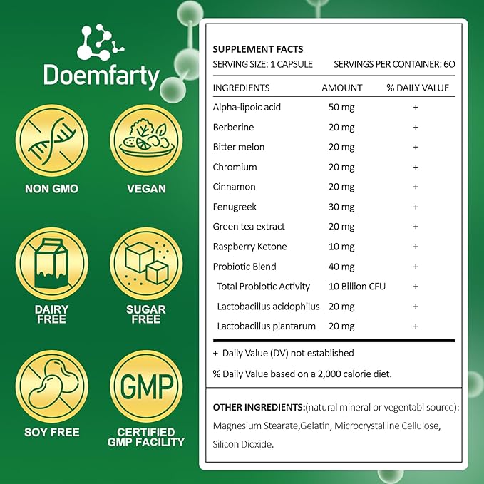 GLP-1 Probiotic | GLP-1 Supplement, GLP-Activate with 10 Billion CFU Multi-Strain Probiotics + Prebiotics, Naturally GLP 1 Production, GLP-1 Probiotic for Men & Women, 60 GLP-1 Capsule (1pcs)wsss、