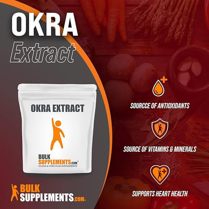 BulkSupplements.com Okra Extract Powder (5 Kilograms - 11 lbs)