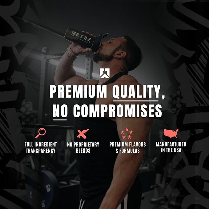 Ryse Loaded Pre Workout Powder Supplement for Men & Women | Pumps, Energy, Focus | Beta Alanine + Citrulline | 390mg Caffeine | 30 Servings (Cherry Ring Pop)