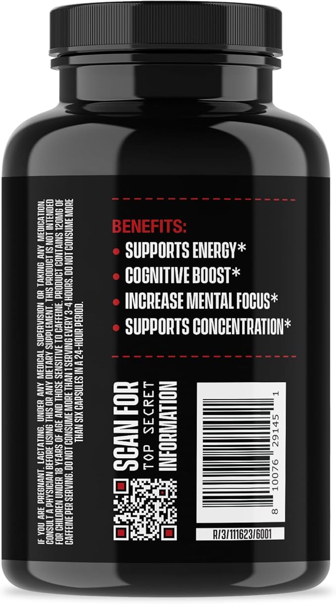 Jocko Fuel Discipline GO Brain Booster - Nootropic Dietary Supplements for Memory & Focus - PreWorkout Energy & Focus Supplement (90 Capsules)