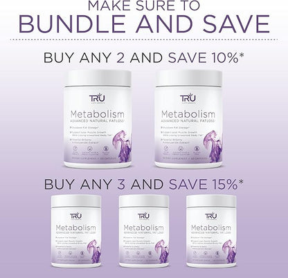 TRU Metabolism, Advanced Fat Loss, Fight Cravings, Boost Mood, No Jitters or Crash, 30 Servings