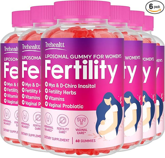 Fertility Supplements for Women, Prenatal Vitamins for Women with Myo-Inositol & D-Chiro Inositol, Folate, Herbs, for Hormonal Balance*, Fertility, 360 Prenatal Gummies (Raspberry)