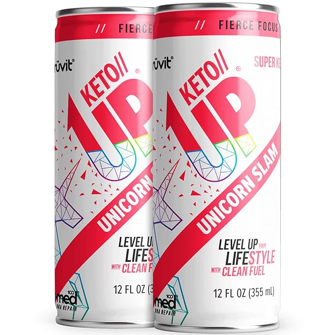 The Unicorn Slam Keto//Up® Drink – Ready-to-Drink Ketones for Focus for Men and Women 12 Pack