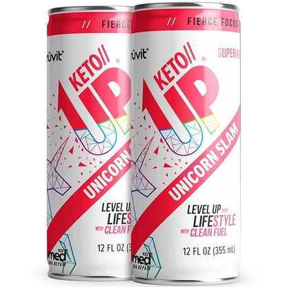 The Unicorn Slam Keto//Up® Drink – Ready-to-Drink Ketones for Focus for Men and Women 12 Pack