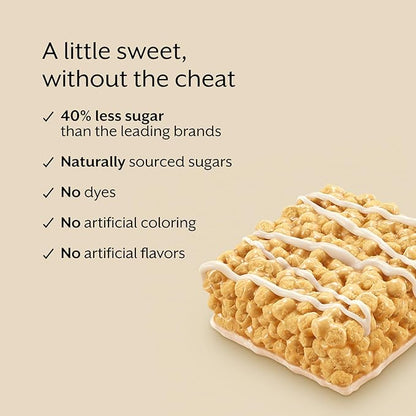 Promix Nutrition Vegan Protein Puff Bars | High Protein, Low Calorie Marshmallow Crispy Treat | Kosher, Soy Free - French Vanilla