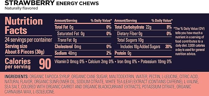 GU Energy Chews, Variety Pack Energy Gummies with Electrolytes, Vegan, Gluten-Free, Kosher, Caffeine/Caffeine-Free, and Dairy-Free On-The-Go Energy for Any Workout, 12 Bags (24 Servings Total)