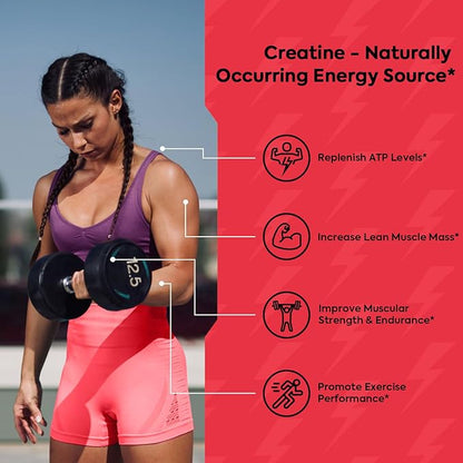 Creatine Monohydrate Powder, Micronized, 5g Per Serving, Unflavored & Highly Soluble, No Filler, Build Muscle & Enhance Performance for Men & Women, 45 Servings