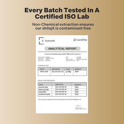 Pure Himalayan Organic Shilajit Resin Extract - 1000mg Max Potency, 85+ Trace Minerals, Humic & Fulvic Acid, Shilajit for Men & Women, Immune Support, Energy & Cognition, 2 Month Supply, 120 Capsules