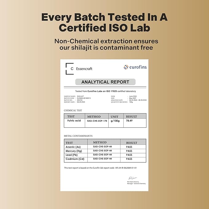 Pure Himalayan Organic Shilajit Resin - 500mg Max Potency, 85+ Trace Minerals, Humic & Fulvic Acid, Natural Shilajit Supplement for Immune Support, Energy & Cognitive Performance, 4 Month Supply, 60g