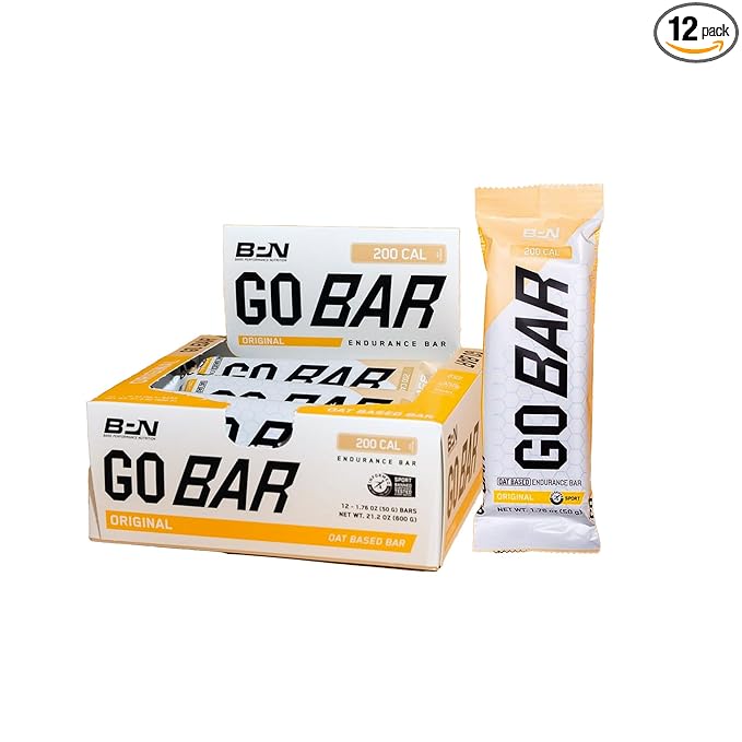 Bare Performance Nutrition BPN Go Bar, Oat Based Endurance Training Bar 36g of Carbohydrates and 200 Calories Per Bar, 12 Bars Per Box, Original Oat