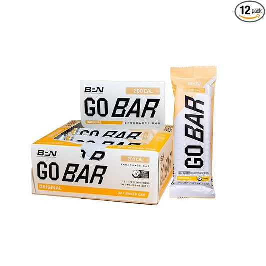 Bare Performance Nutrition BPN Go Bar, Oat Based Endurance Training Bar 36g of Carbohydrates and 200 Calories Per Bar, 12 Bars Per Box, Original Oat