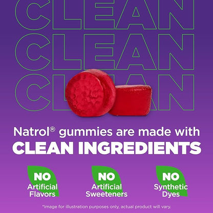 Natrol Melatonin Gummies, Sleep Support for Adults, 10 mg Melatonin Supplement for Sleeping, 140 Strawberry-Flavored Gummies, Up to a 70 Day Supply
