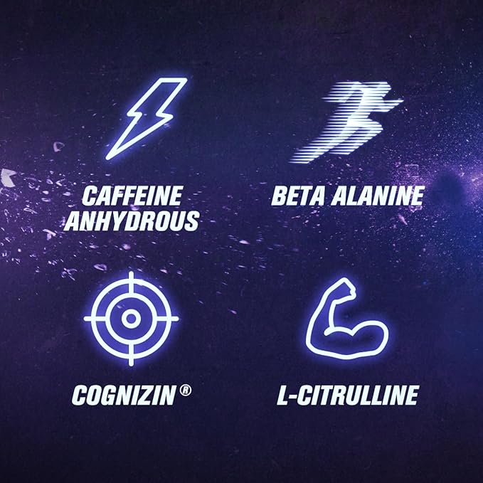 Jacked Factory X John Wick - Nitrosurge Wick Pre Workout Supplement - Intense Energy, Battle-Ready Focus, Unstoppable Commitment, and Sheer Will - 30 Servings, Baba Yaga Blue Raz