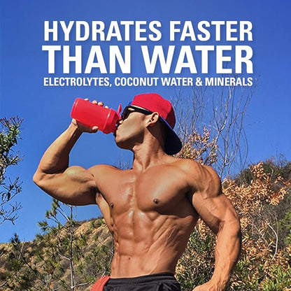 EHP Labs Hydreau Electrolytes Powder No Sugar - Hydration Powder for Endurance & Energy - Electrolyte Powder for Men & Women - Sugar Free Electrolytes - Kiwi Strawberry (40 Serves)