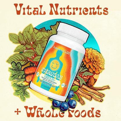 LUV Everyday™ Men’s 50+ Multivitamin - Adult Formula Daily Nutritional Support with Iron, Calcium, KSM-66 Ashwaganda, CoQ10, Lycopene, and Lutemax 2020- Vegetarian Gluten-Free & Non-GMO - 60 Capsules