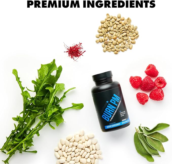 Sculpt Nation by V Shred Burn PM - Night Time Fat Burner - Appetite Suppressant and Weight Loss Support - Raspberry Ketones, Green Tea Extract, Melatonin - 60 Gluten Free Capsules