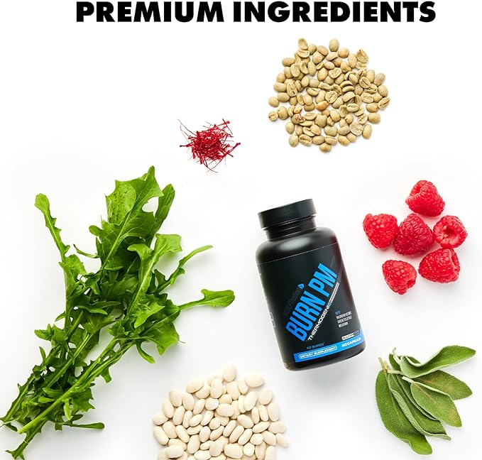 Sculpt Nation by V Shred Burn PM - Night Time Fat Burner - Appetite Suppressant and Weight Loss Support - Raspberry Ketones, Green Tea Extract, Melatonin - 60 Gluten Free Capsules