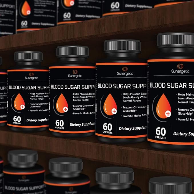 Premium Blood Sugar Support Supplement–Supports Healthy Blood Sugar Levels Already Within Normal Range – Includes Bitter Melon Extract, Vanadium, Chromium, Cinnamon, & Alpha Lipoic Acid-60 Capsules