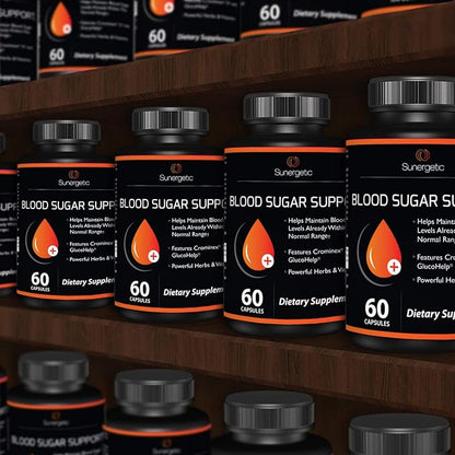 Premium Blood Sugar Support Supplement–Supports Healthy Blood Sugar Levels Already Within Normal Range – Includes Bitter Melon Extract, Vanadium, Chromium, Cinnamon, & Alpha Lipoic Acid-60 Capsules