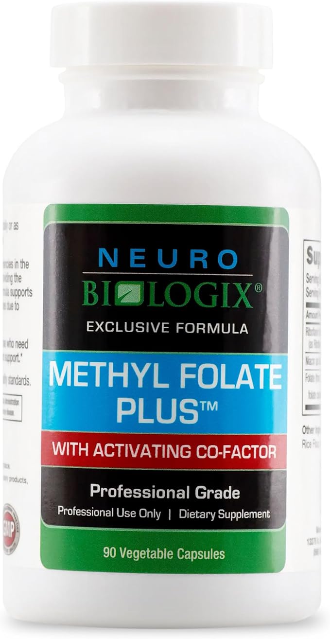 Methyl Folate Plus - Advanced Blend of L-5-Methylfolate, Folinic Acid & B Vitamins for Methylation Support - Methylfolate Supplement for Neurological & Immune Function Support