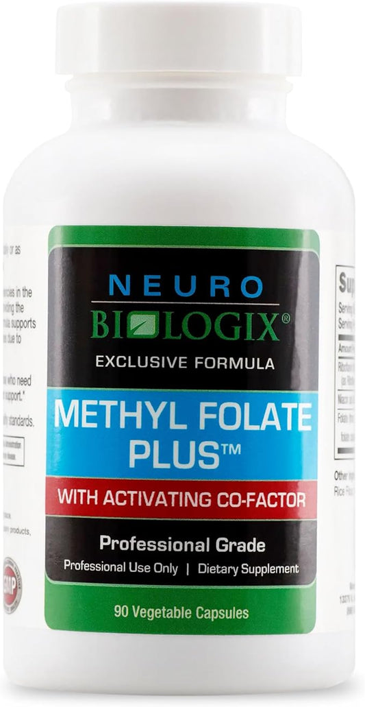 Methyl Folate Plus - Advanced Blend of L-5-Methylfolate, Folinic Acid & B Vitamins for Methylation Support - Methylfolate Supplement for Neurological & Immune Function Support