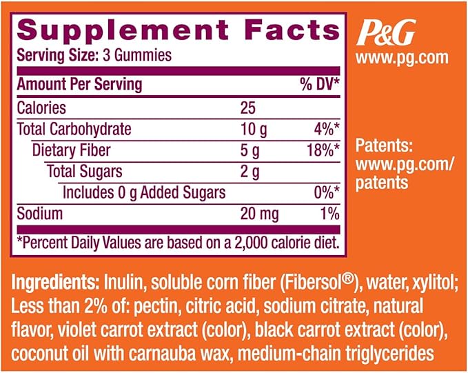 Metamucil Kids Fiber Supplement Gummies, No Sugar Added, 5g Prebiotic Plant-Based Fiber Blend, Mixed Berry Flavored, 120ct Gummies