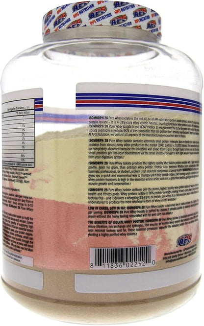 APS Nutrition Isomorph Protein Powder Supplement | Whey Protein Isolate | Ultra- Filtered | 28g Protein | Neapolitan Ice Cream, 5 Pound (Pack of 1)
