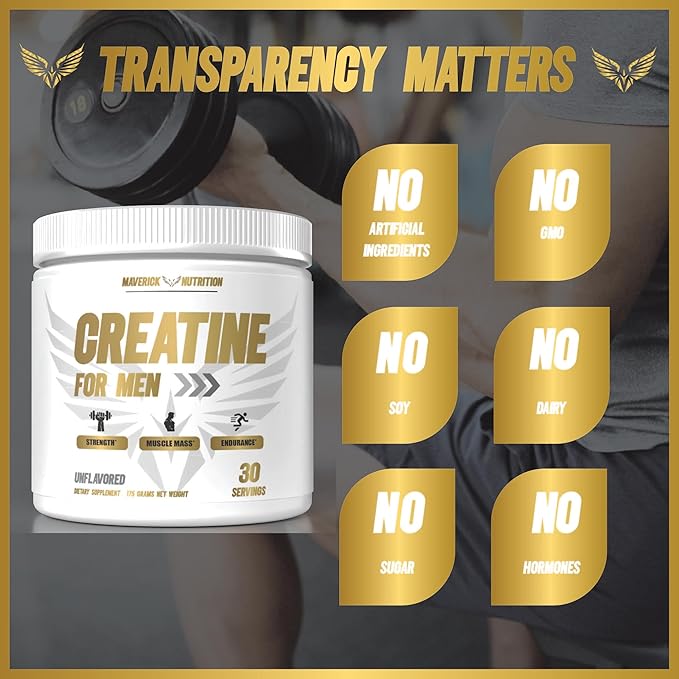 Creatine Powder for Men - Creatine for Men - Muscle Builder for Men - Creatine - Creatine Monohydrate - Creatine Powder - Creatine Monohydrate Powder - Creatine Monohydrate for Men - 30 Servings