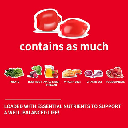 Keto ACV Gummies Extreme 1500MG Keto Gummies Organic Apple Cider Vinegar Advanced Formulated with Pomegranate Beet Juice Powder B12 Vegan Non GMO 58 Gummys