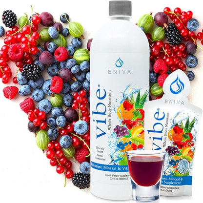 Health Vibe Liquid Multivitamins Mineral Supplements with Vitamins A, B12, C, D, E & Amino Acids | Fruits and Veggies Daily Supplement for Women & Men | Doctor Formulated | USA Made