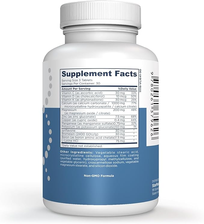 Bone MD Osteo Strength Ultimate Health Support | Supplement for Women and Men | Promote Density 90 Tablets