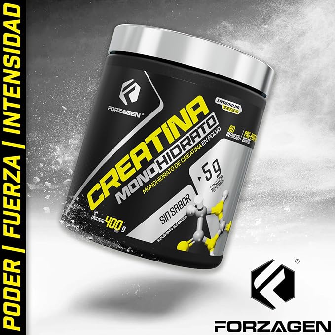 Forzagen Creatine Monohydrate Powder Unflavored - (80 Servings)