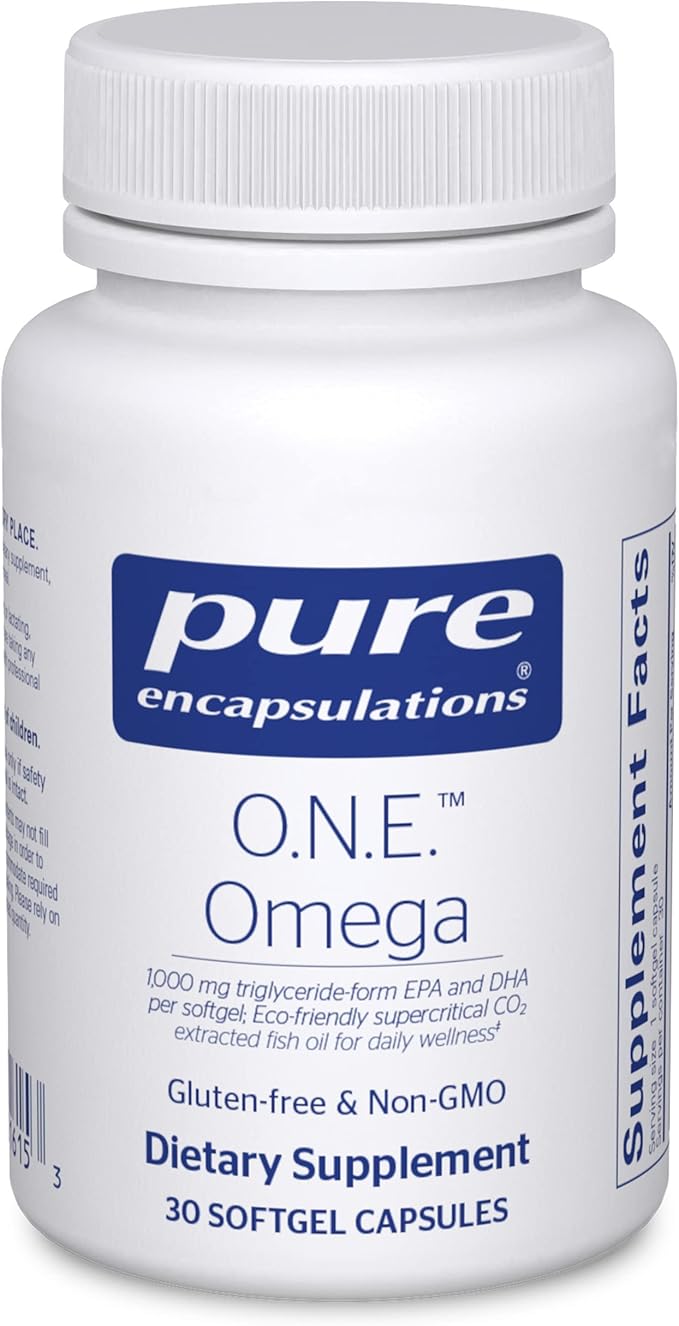 Pure Encapsulations O.N.E. Omega - Fish Oil Supplement for Heart Health, Joints, Skin, Eyes, and Cognition* - Fish Oil Concentrate with EPA and DHA - 30 Softgel Capsules