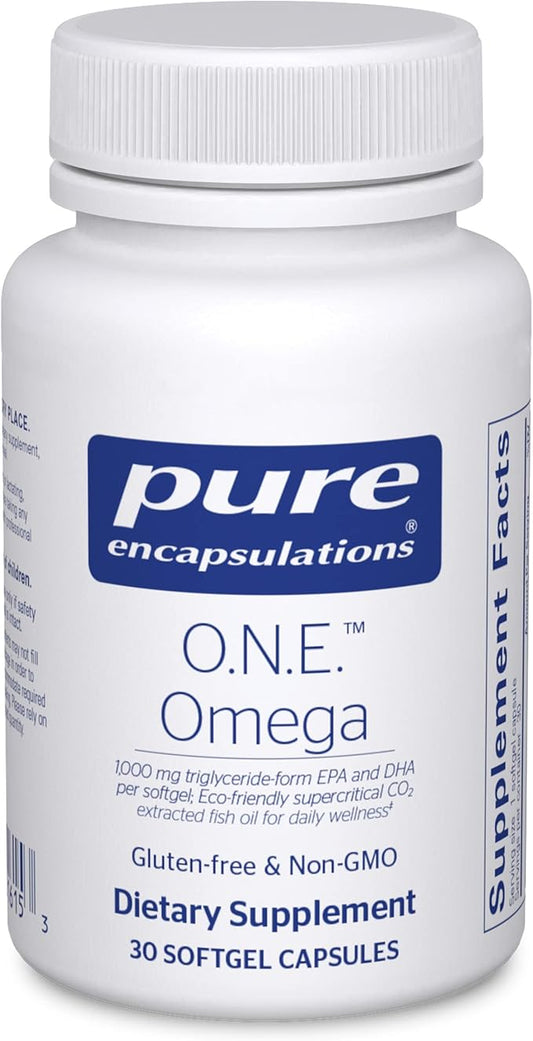 Pure Encapsulations O.N.E. Omega - Fish Oil Supplement for Heart Health, Joints, Skin, Eyes, and Cognition* - Fish Oil Concentrate with EPA and DHA - 30 Softgel Capsules