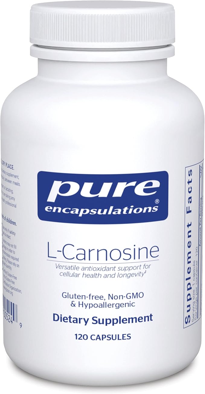 Pure Encapsulations L-Carnosine | Amino Acid Supplement for Joints, Brain, Antioxidants, Heart Health, and Exercise* | 120 Capsules