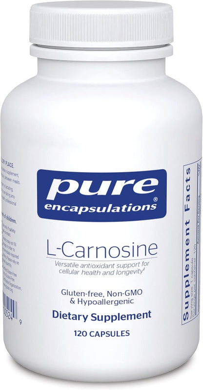 Pure Encapsulations L-Carnosine | Amino Acid Supplement for Joints, Brain, Antioxidants, Heart Health, and Exercise* | 120 Capsules