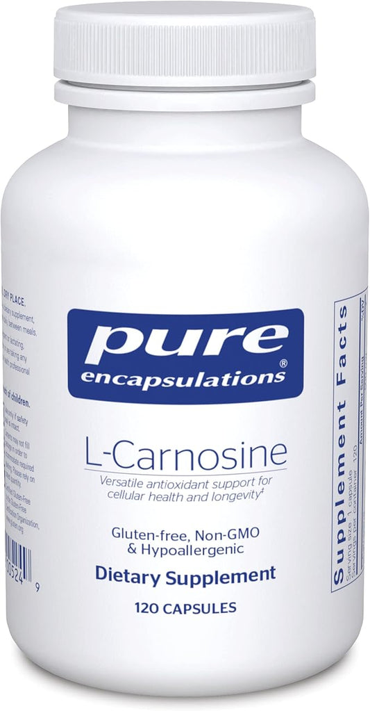Pure Encapsulations L-Carnosine | Amino Acid Supplement for Joints, Brain, Antioxidants, Heart Health, and Exercise* | 120 Capsules
