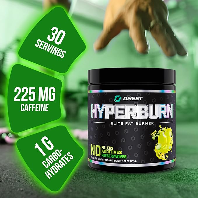 ONEST Hyperburn Thermogenic Powder – 153g (30 Servings) Enhanced Energy Boost & Performance Support Supplement, Sports Nutrition Powder