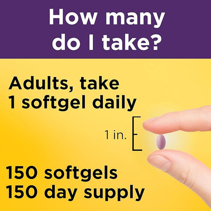 Nature Made Extra Strength Biotin 2500 mcg, Dietary Supplement For Healthy Hair, Skin & Nail Support, 150 Softgels, 150 Day Supply