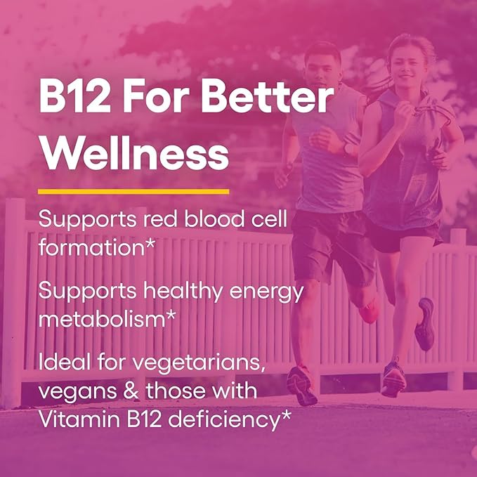 Natural Factors, Vitamin B12 Methylcobalamin 1000 mcg, Chewable Support for Energy and Immune Health, Vegetarian, Gluten Free, 90 tablets (90 servings)
