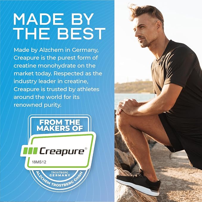 Muscle Feast Creavitalis Micronized Creatine Monohydrate Powder | Premium Pre-Workout or Post-Workout | Easy to Mix, Gluten-Free, Safe and Pure, Kosher Certified, Unflavored, 200g