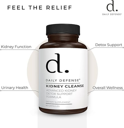 Kidney Support Supplement Kidney Cleanse & Detox Vitamins with Chanca Piedra, Astragalus Root, Cranberry Extract, Stinging Nettle Leaf, Horsetail Powder, Juniper Berry & More - 60 Caps