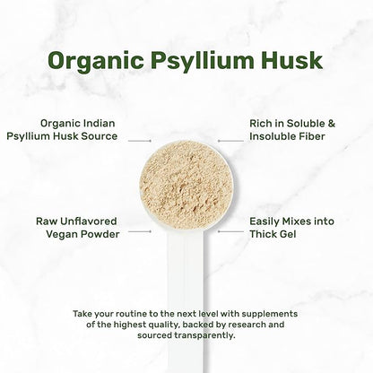 DEAL SUPPLEMENT Organic Psyllium Husk Powder 9,000mg, 3 Pounds – Unflavored – Plant Based – Rich in Soluble Dietary Fiber – Great for Baking & Cooking – Keto Friendly, Gluten Free, Non-GMO