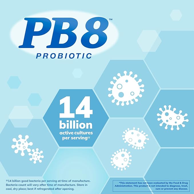 Nutrition Now PB 8 Probiotic Acidophilus for Life* Vegetarian Dietary Supplement for Men and Women, 120 Count (Pack of 2)