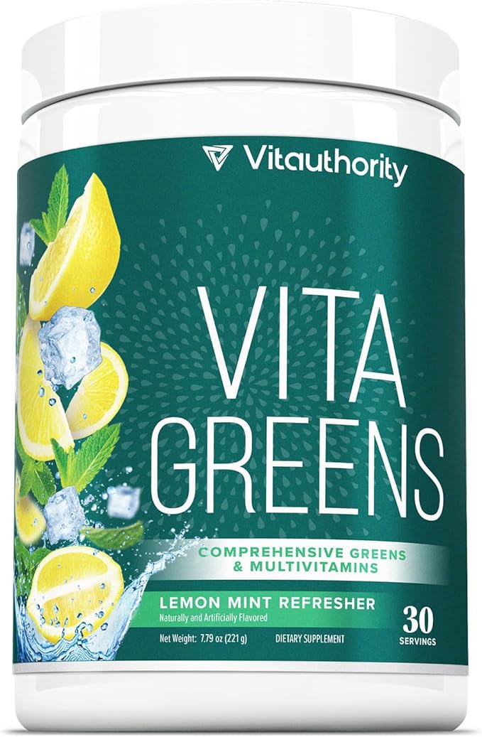 Vita Greens Superfood Powder: Immune and Digestion Support | Enhanced Energy | Daily Multivitamin Blend