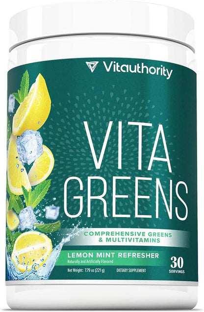 Vita Greens Superfood Powder: Immune and Digestion Support | Enhanced Energy | Daily Multivitamin Blend