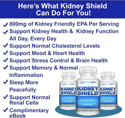 Kidney Restore & Kidney Shield 2-Pack Bundle for Kidney Cleanse, Support Kidney Function, Renal Health and More