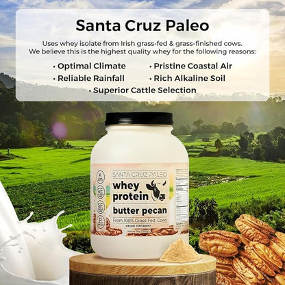 Santa Cruz Paleo Whey Protein Tub (Butter Pecan)