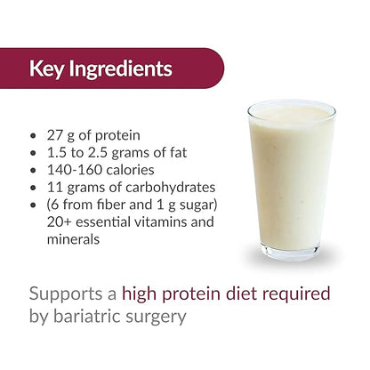 Bariatric Advantage High Protein Meal Replacement Drink Mix, Protein Powder Whey Isolate for Gastric Bypass and Sleeve Gastrectomy Patients, 27g Protein, Lactose Free - Chicken Soup - 28 Servings