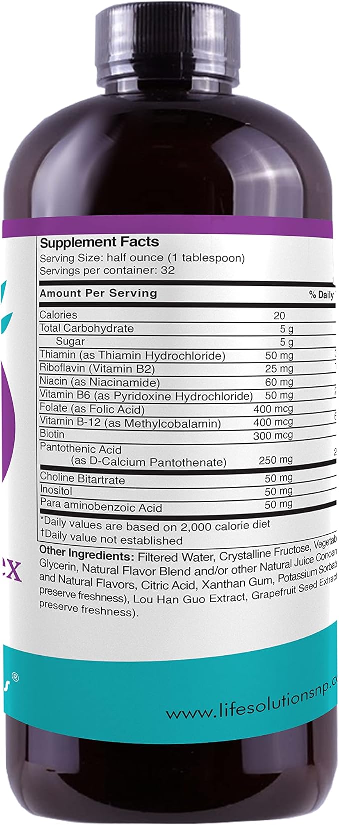 Liquid Super B-Complex - 16 Oz. Naturally Support Your Body's Energy Levels and Metabolism